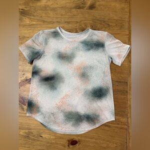 Lululemon High-Neck Running and Training TShirt Spray Camo Silver Blue Multi, 6